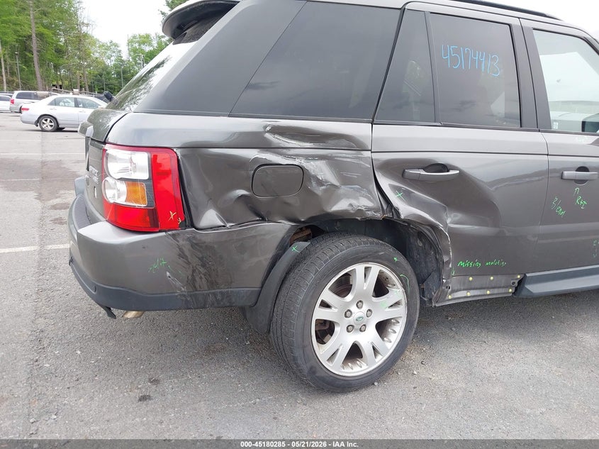 2006 Land Rover Range Rover Sport Hse VIN: SALSF25476A972091 Lot: 45180285