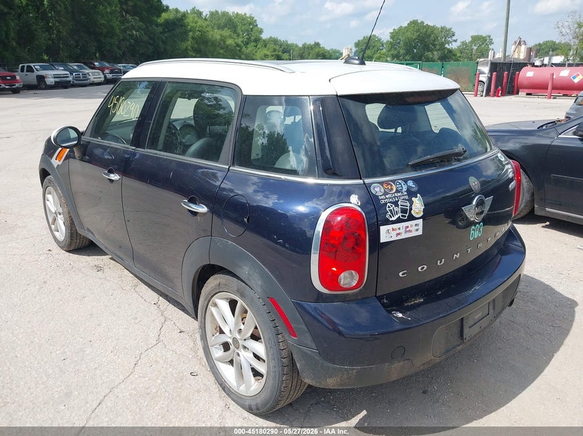 Vin: wmwzb3c55dwr35928, lot: 45678002, mini countryman cooper 20133