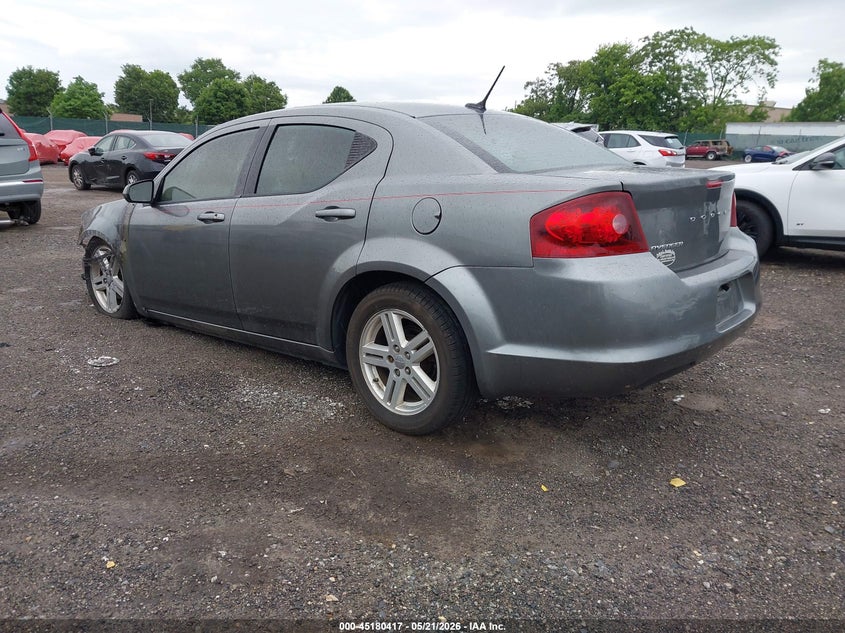 Vin: 1c3cdzcb6cn126071, lot: 45678129, dodge avenger sxt 20123