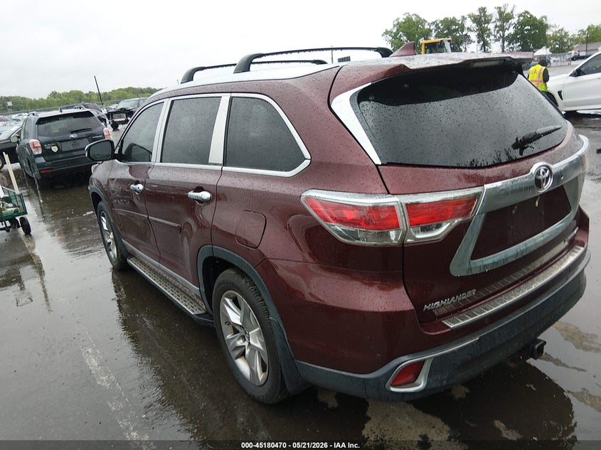 Vin: 5tddkrfh4gs285273, lot: 45678182, toyota highlander limited v6 20163