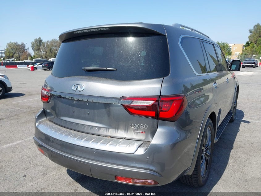 Vin: jn8az2ne6l9250017, lot: 45678201, infiniti qx80 luxe awd 20204