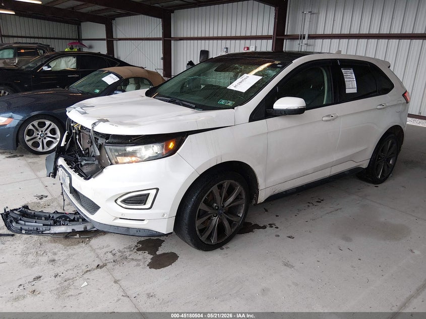 Vin: 2fmpk4ap5gbc03871, lot: 45678216, ford edge sport 20162
