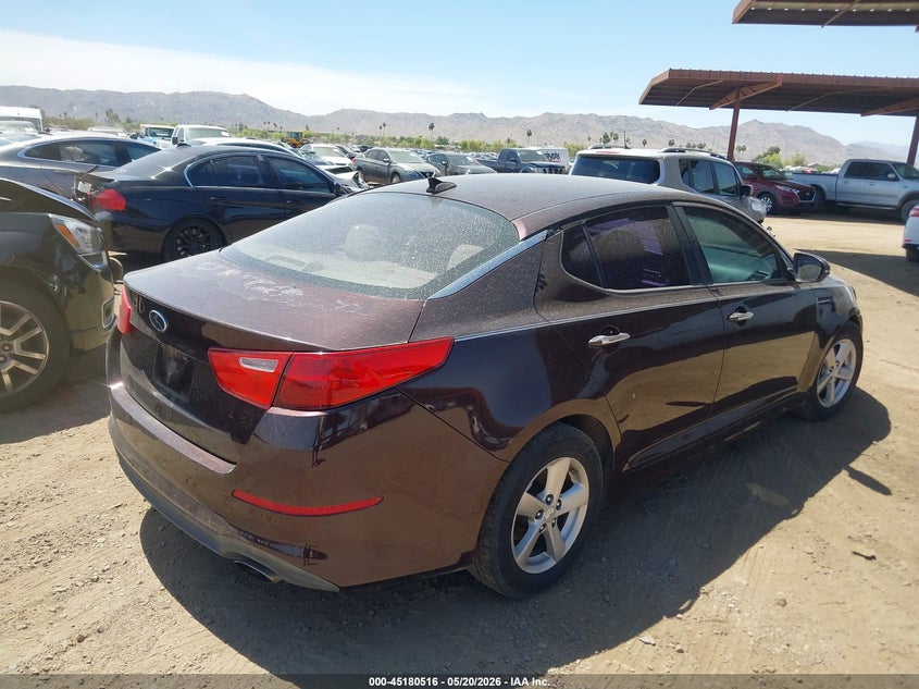 Vin: 5xxgm4a77fg444151, lot: 45678228, kia optima lx 20154