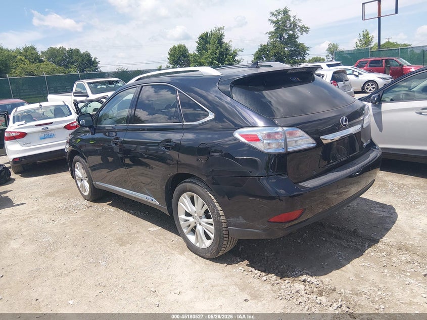 2012 Lexus Rx 3.5 Rx 450H black Lot 111045180527 Vin JTJBC1BA6C2048958