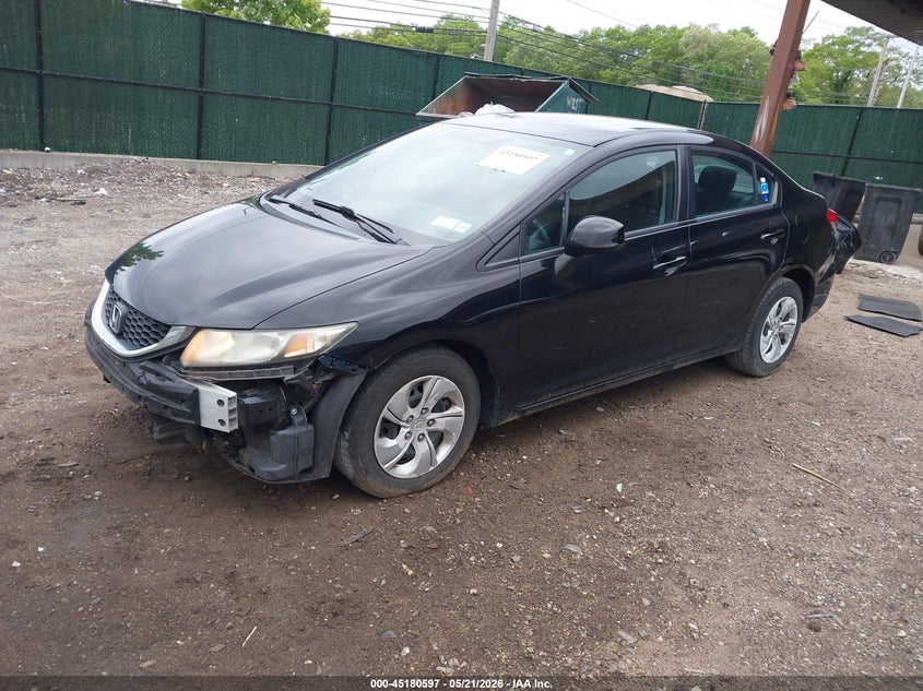 2HGFB2F5XDH592772 2013 Honda Civic Lx photo 1