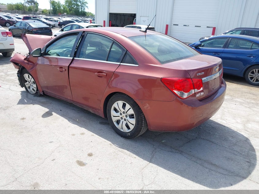 Vin: 1g1pc5sh6c7368791, lot: 45678534, chevrolet cruze ls 20123