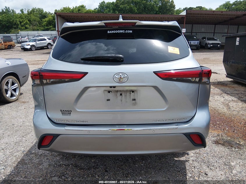 VIN 5TDFZRBH8MS149542 2021 TOYOTA HIGHLANDER PLATINUM