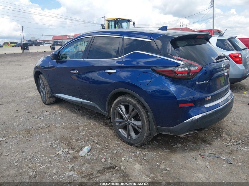 Vin: 5n1az2dj2nc110235, lot: 45678695, nissan murano platinum fwd 20223