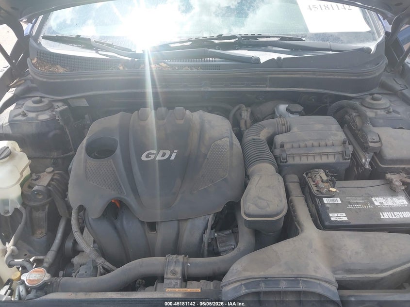 2012 Hyundai Sonata 2.4 Gls blue Lot 111045181142 Vin 5NPEB4AC8CH500110