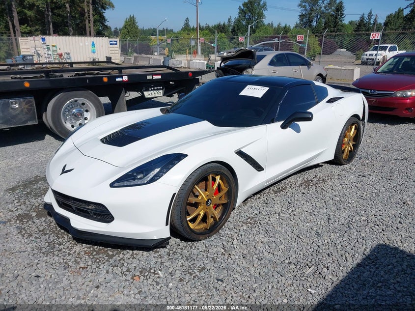 Vin: 1g1yc2d79e5106611, lot: 45678889, chevrolet corvette stingray 20142