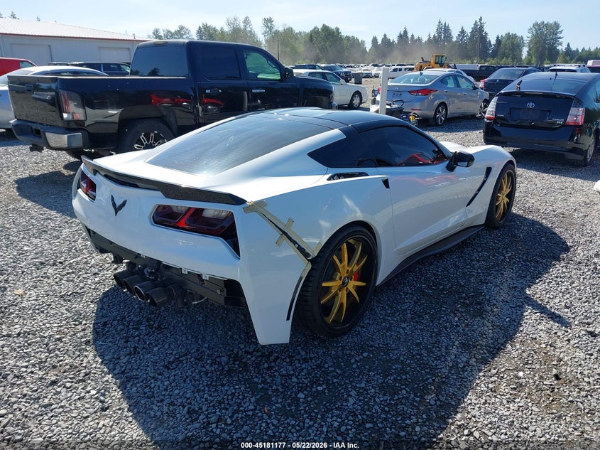 Vin: 1g1yc2d79e5106611, lot: 45678889, chevrolet corvette stingray 20144