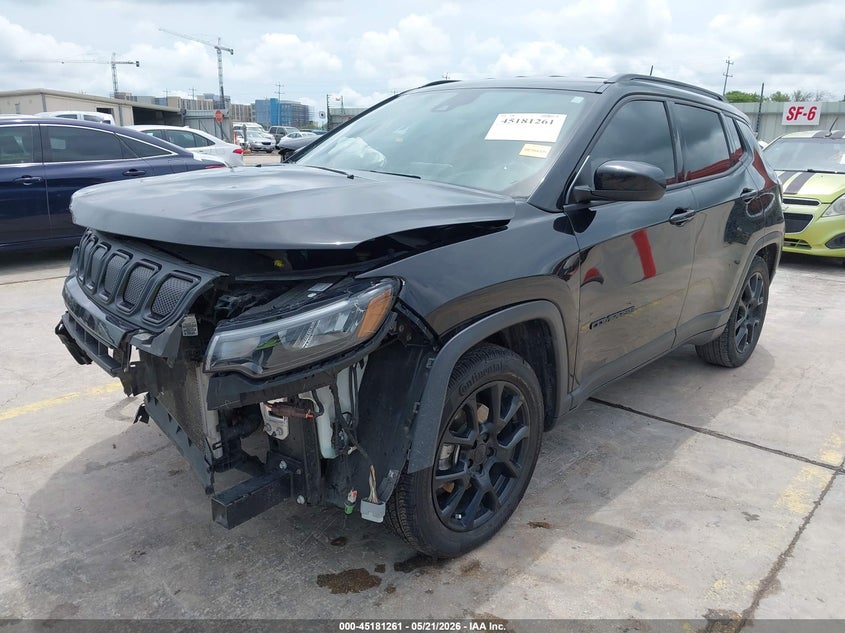 Vin: 3c4njcbb1nt178030, lot: 45678973, jeep compass altitude fwd 20222