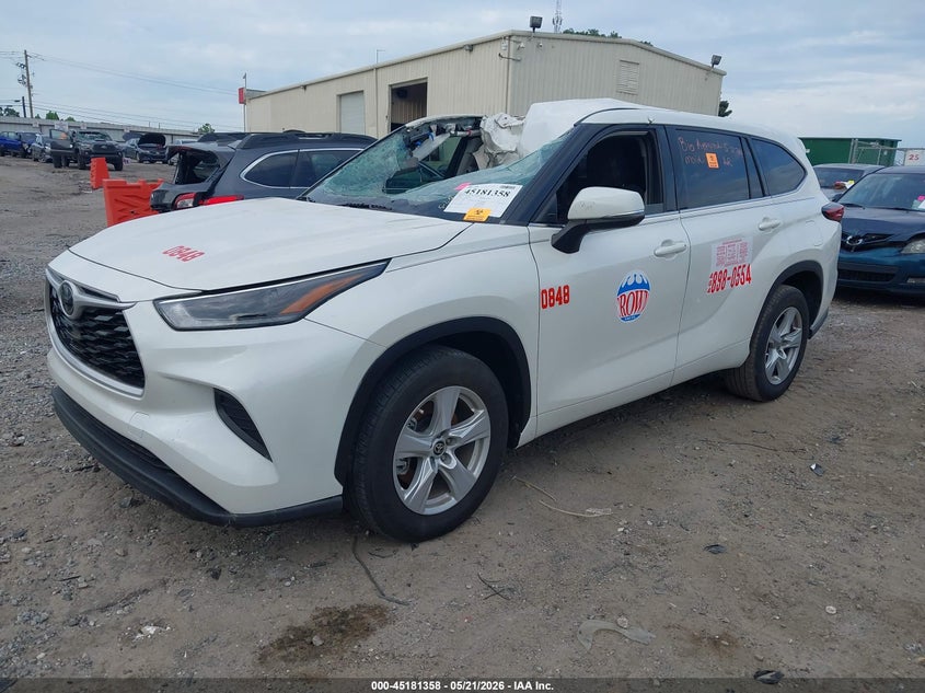 Vin: 5tdczrah2ms524233, lot: 45679070, toyota highlander l 20212