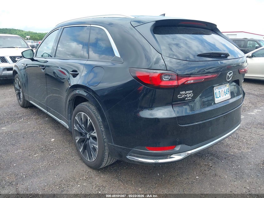 Vin: jm3kkehc6s1197811, lot: 45679079, mazda cx-90 3.3 turbo s premium plus package 20253