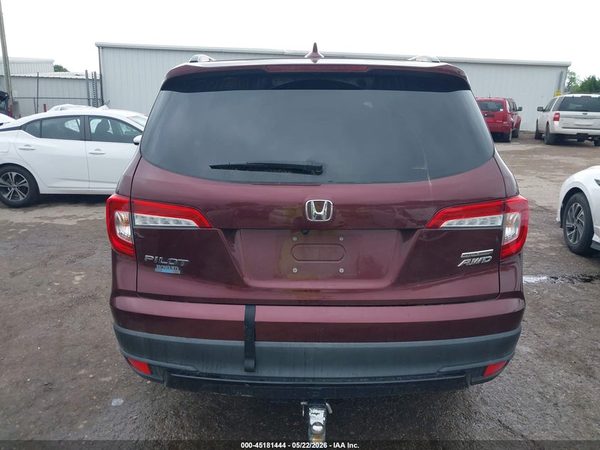 HONDA PILOT 2022 VIN 5FNYF6H25NB097070