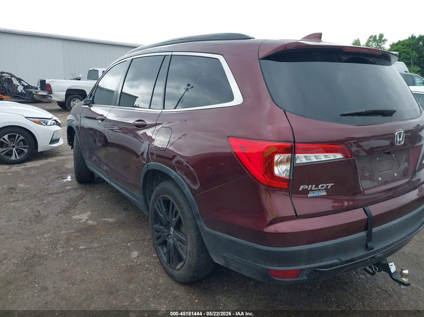 HONDA PILOT 2022 VIN 5FNYF6H25NB097070
