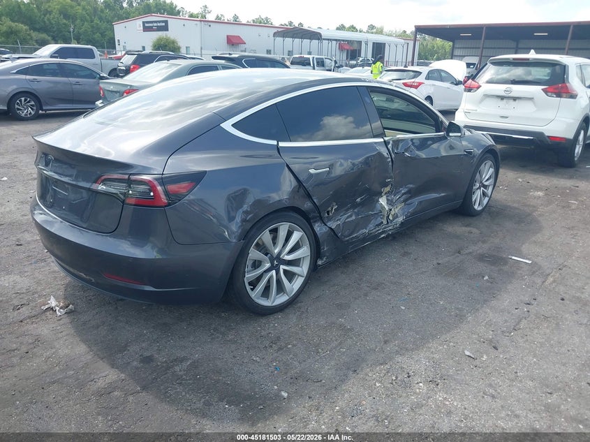 Vin: 5yj3e1eb0jf121211, lot: 45679215, tesla model 3 long range/performance 20184