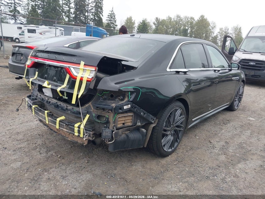 Vin: 1ln6l9bc1h5614434, lot: 45679323, lincoln continental black label 20174