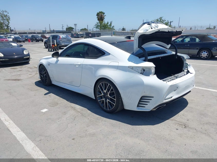 Vin: jthha5bc7g5000769, lot: 45679435, lexus rc 200t 20163