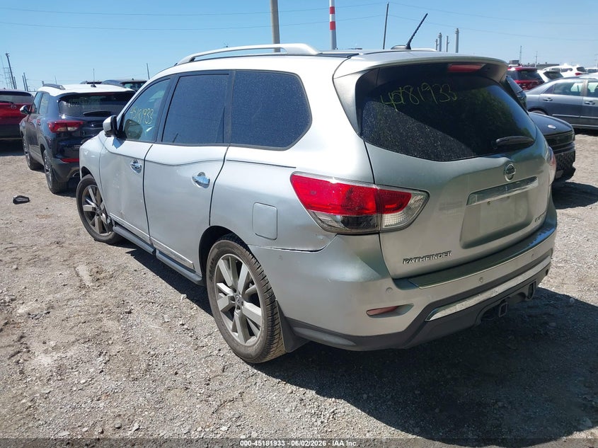 Vin: 5n1ar2mn8ec666326, lot: 45679645, nissan pathfinder platinum 20143