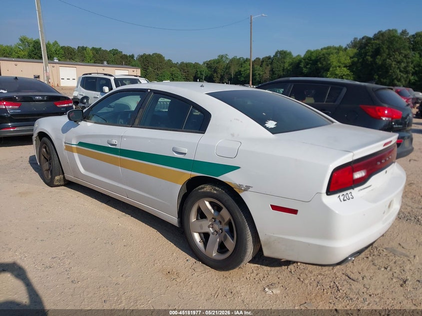 2012 Dodge Charger 3.6 Police white Lot 111045181977 Vin 2C3CDXAG7CH180541