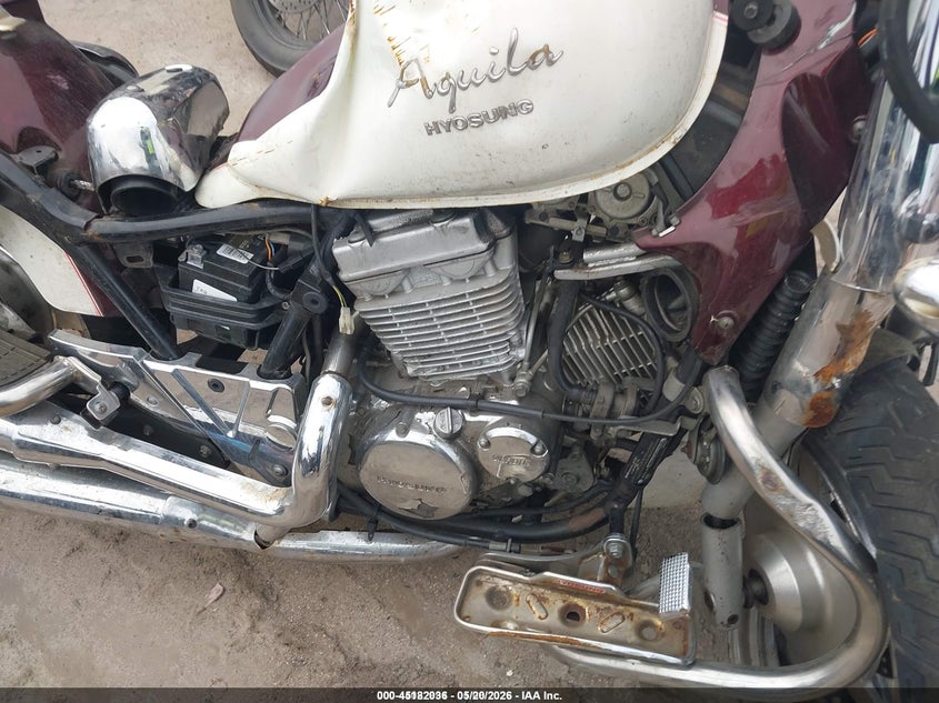 2008 Hyosung Gv250 VIN: KM4MJ525381216416 Lot: 45182036