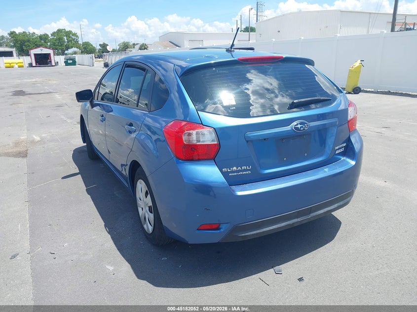 Vin: jf1gpaa63gh311233, lot: 45679764, subaru impreza 2.0i 20163