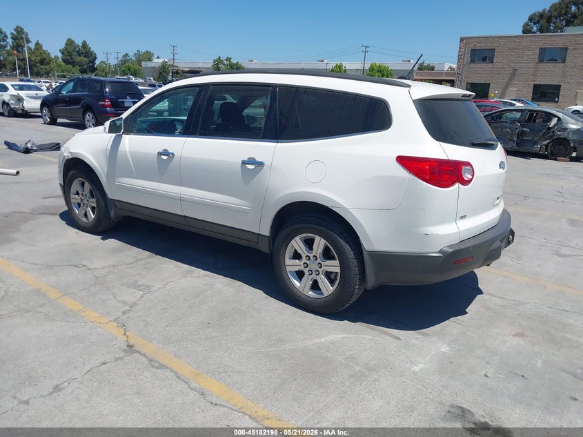 Vin: 1gnkvged7cj122262, lot: 45679910, chevrolet traverse 1lt 20123