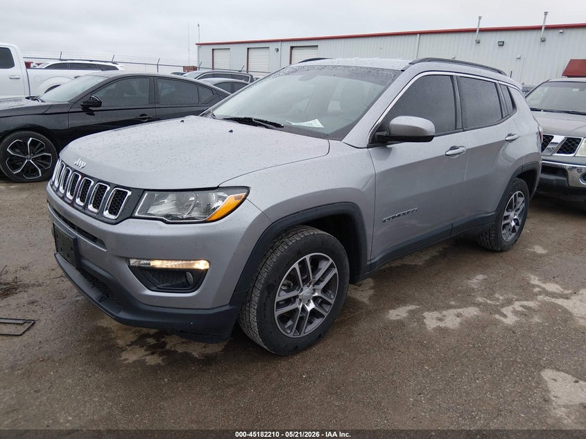 Vin: 3c4njcbb9jt108625, lot: 45679922, jeep compass latitude fwd 20182