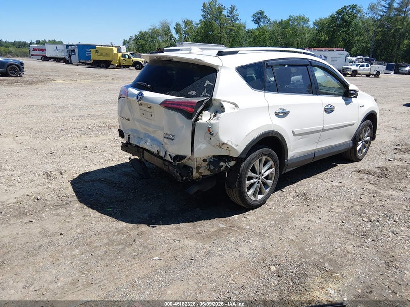 Vin: jtmdjrevxjd170948, lot: 45680040, toyota rav4 hybrid limited 20184