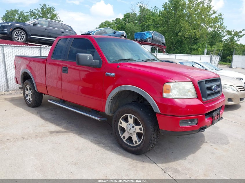 2005 Ford F-150 5.4 Fx4/Lariat/Xl/Xlt red Lot 111045182385 Vin 1FTPX14565FB39320