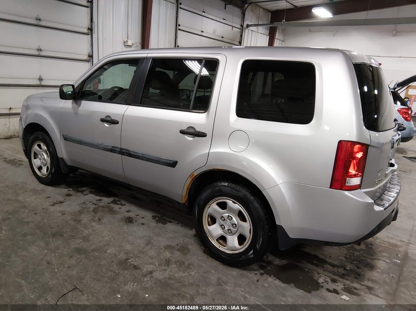 Vin: 5fnyf4h23fb001782, lot: 45680201, honda pilot lx 20153