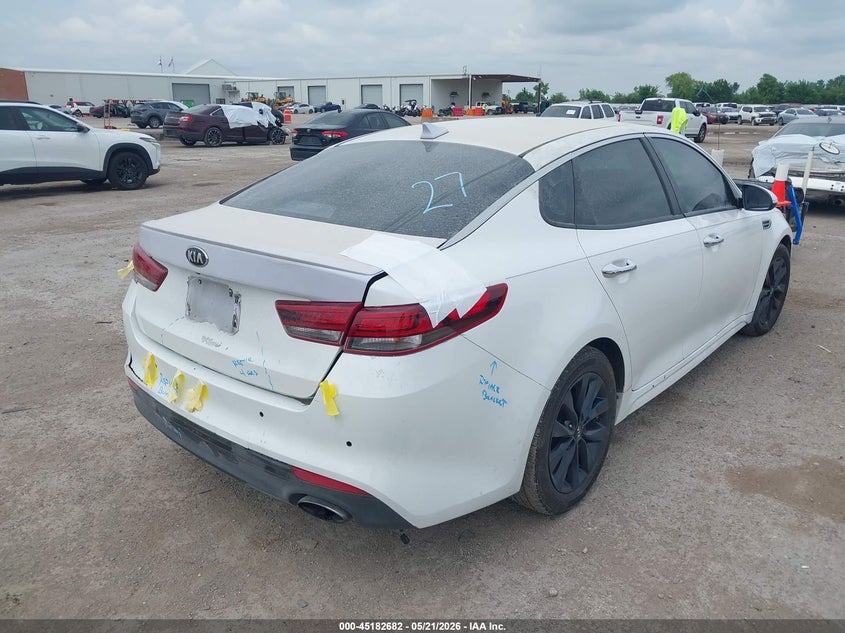 Vin: 5xxgt4l30jg233072, lot: 45680394, kia optima s 20184
