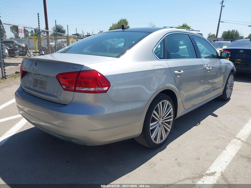 2014 VOLKSWAGEN PASSAT SEDAN 1.8L I-4 DI, DOHC, VVT, TURBO, 170HP