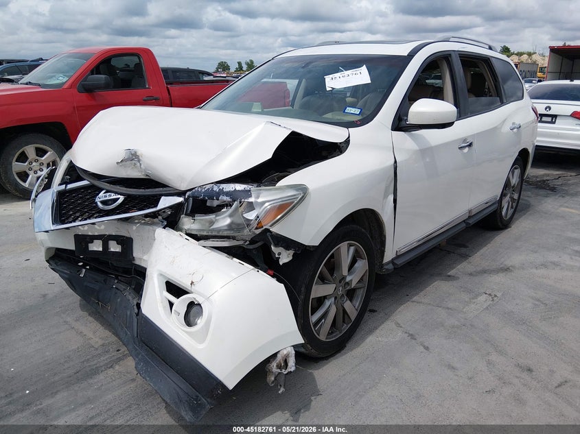 Vin: 5n1ar2mm8dc634093, lot: 45680473, nissan pathfinder platinum 20132