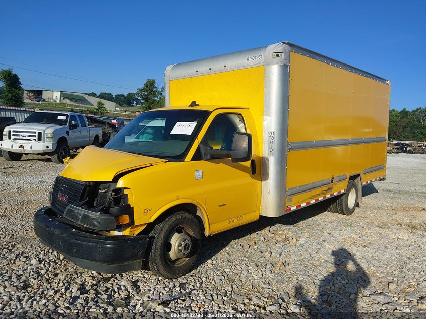 2018 Gmc Savana Cutaway Work Van yellow Lot 111045182783 Vin 7GZ37TCG3JN900370