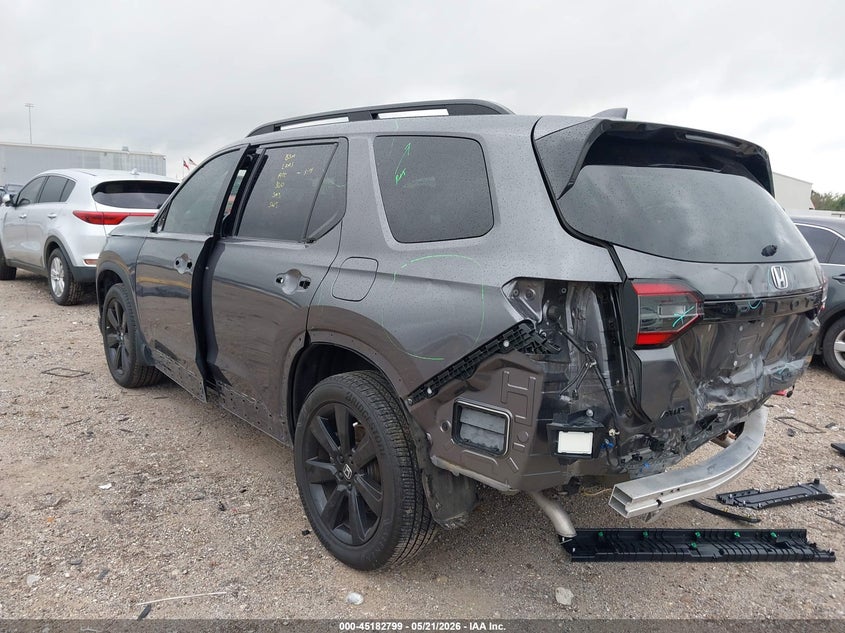 Vin: 5fnyg1h93sb111265, lot: 45680511, honda pilot black edition 20253