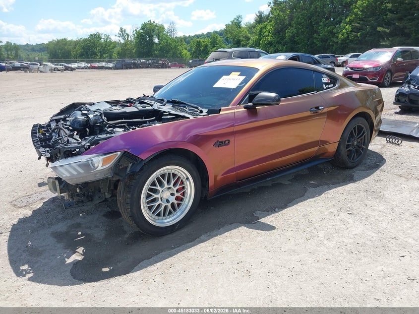 Vin: 1fa6p8cf0h5333274, lot: 45680745, ford mustang gt 20172