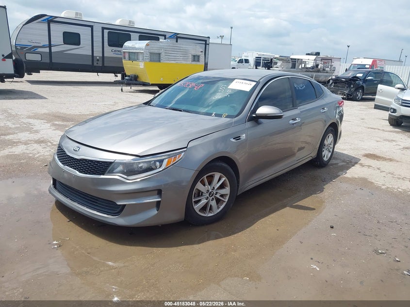 Vin: 5xxgt4l3xjg218417, lot: 45680760, kia optima lx 20182