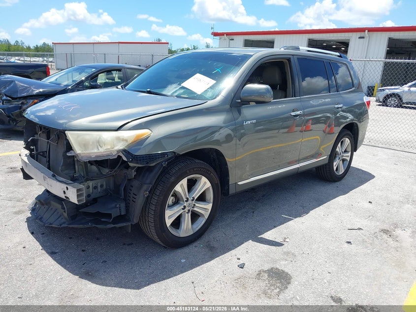 Vin: 5tdyk3eh4bs027568, lot: 45680836, toyota highlander limited v6 20112