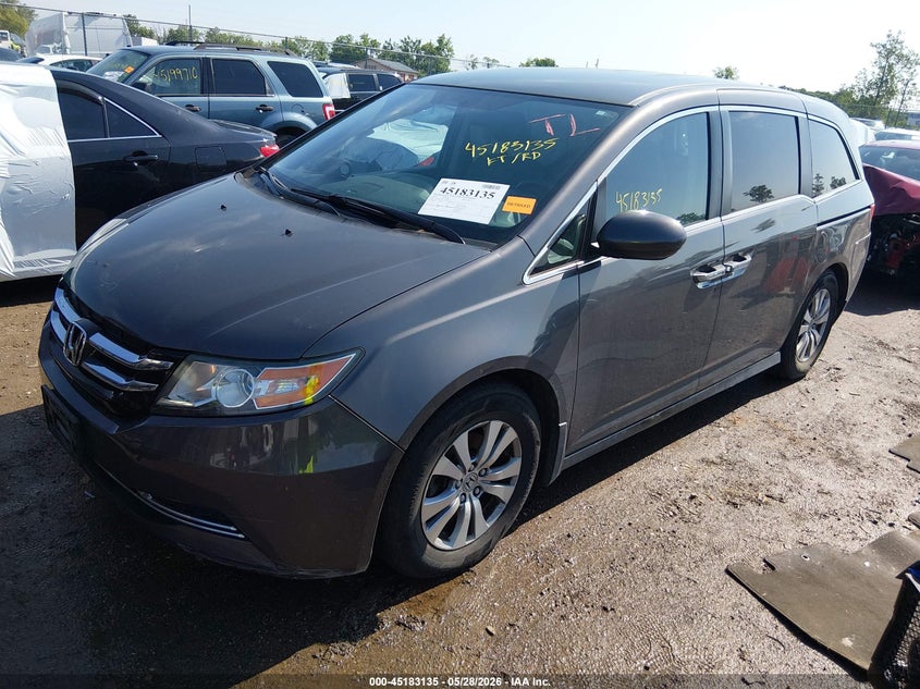Vin: 5fnrl5h44fb114435, lot: 45680847, honda odyssey ex 20152