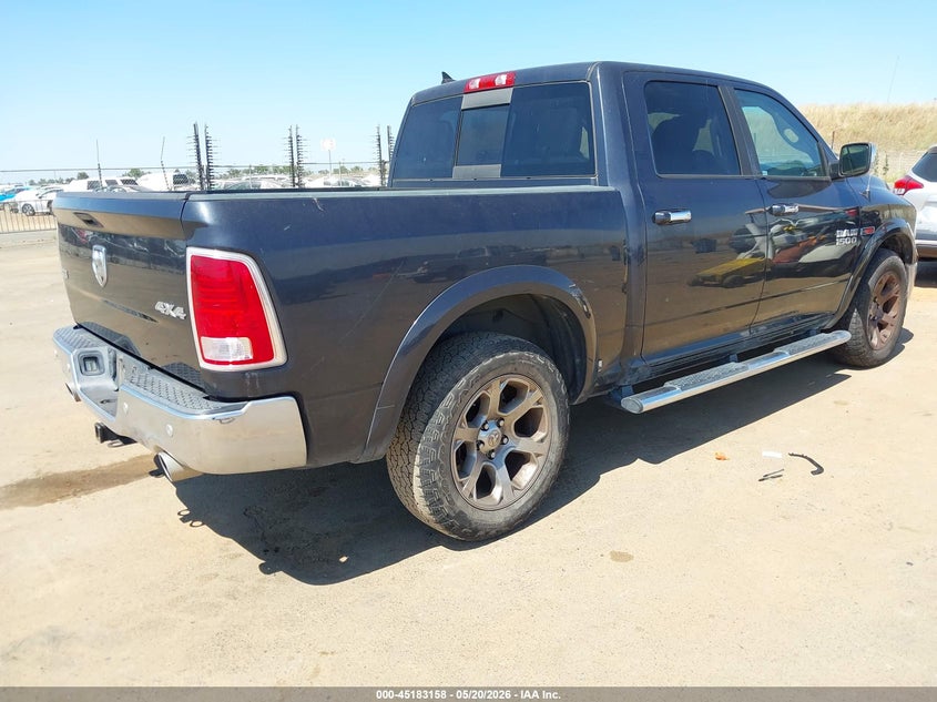 Vin: 1c6rr7nm3hs877591, lot: 45680870, ram 1500 laramie  4x4 5'7 box 20174