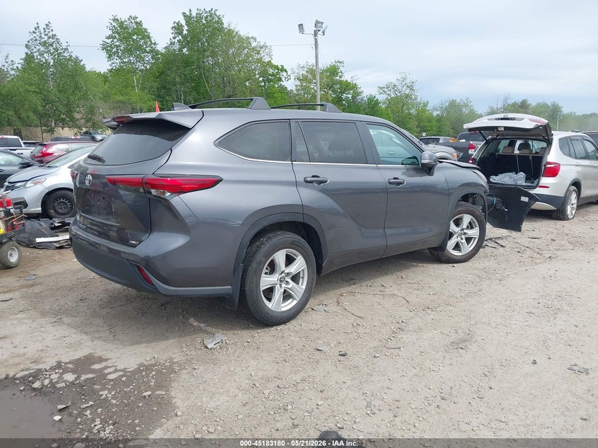 Vin: 5tdkdrbh8ps514920, lot: 45680892, toyota highlander l/le/xle/limited/platinum/xse 20234