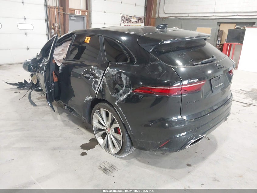 Vin: sadct2fu2ma663682, lot: 45681048, jaguar f-pace r-dynamic s p400 awd automatic 20213