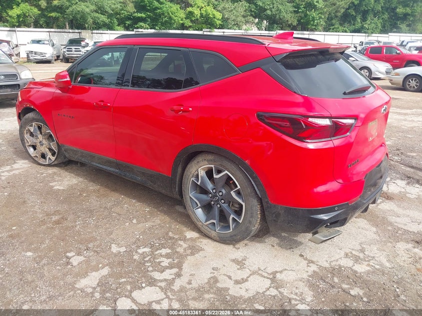 Vin: 3gnkbers3ks703759, lot: 45681073, chevrolet blazer rs 20193