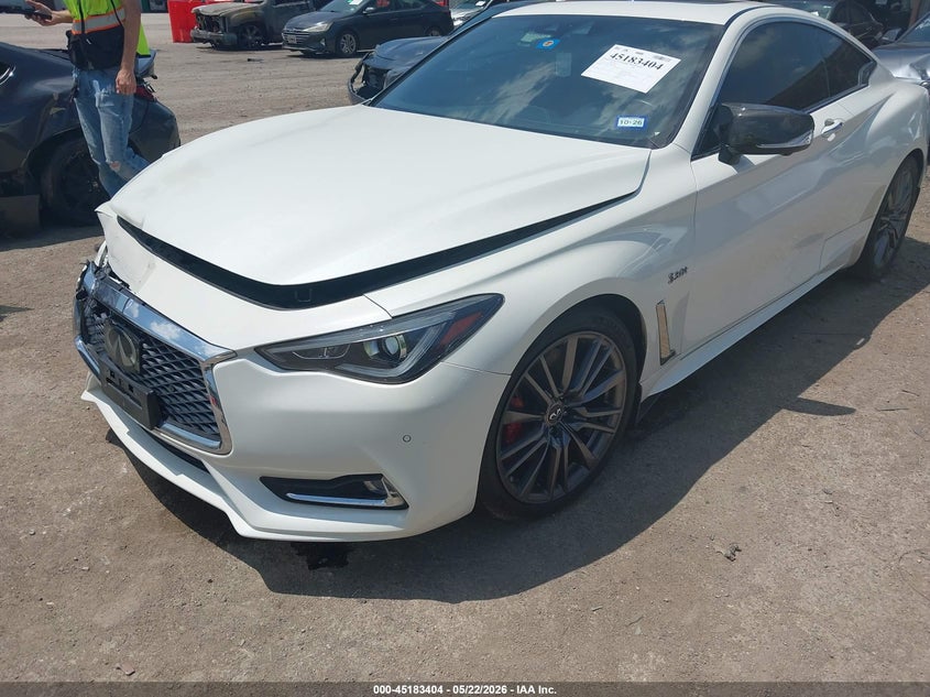 2017 Infiniti Q60 3.0T Red Sport 400 VIN: JN1FV7EK1HM610852 Lot: 45183404