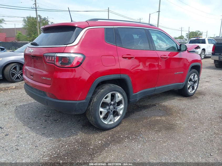 Vin: 3c4njdcb6kt854522, lot: 45681257, jeep compass limited 4x4 20194