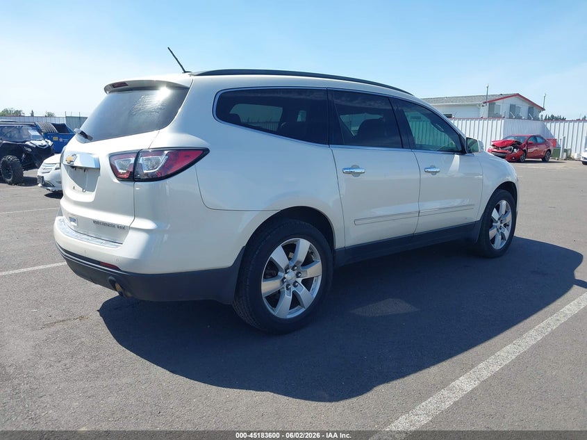 Vin: 1gnkrjkd7ej153424, lot: 45681312, chevrolet traverse ltz 20144