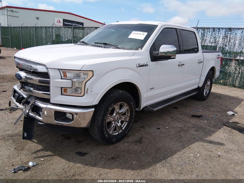 Vin: 1ftew1eg4fke04853, lot: 45681340, ford f-150 lariat 20152