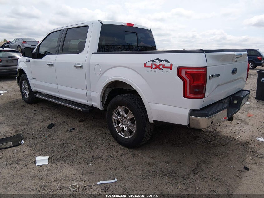 Vin: 1ftew1eg4fke04853, lot: 45681340, ford f-150 lariat 20153